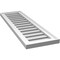 Ekena Millwork Vertical Surface Mount PVC Gable Vent: Functional, w/ 2"W x 1-1/2"P Brickmould Frame, 12"W x 40"H GVPVE12X4002SF - alternate 5